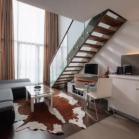 Skau Eurovea Duplex Danube Exclusive View Free Parking Apartment Bratislava